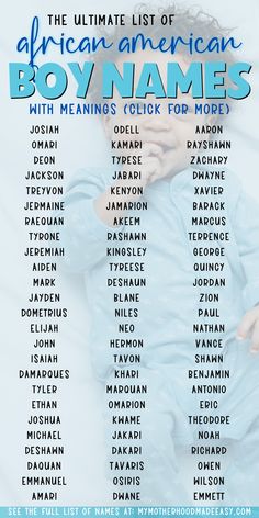 Beautiful Names For Boys, Names For Boy Best Friend, Boy Names Black Kids, Boy Names Black, Black Names For Boys, Black Baby Boys Names, Cute Boy Names Unique, American Names, Mixed Baby Boy Names