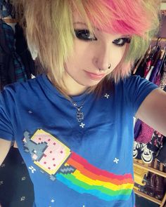 Scene Punk, Kids Inspo, Nyan Cat, Rawr Xd, Pretty Hair Color