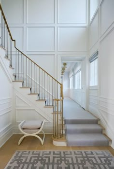 the stairs in this house are lined with carpet