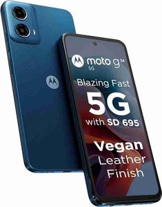 the new motorola 5g smartphone is shown next to it's price tag on display