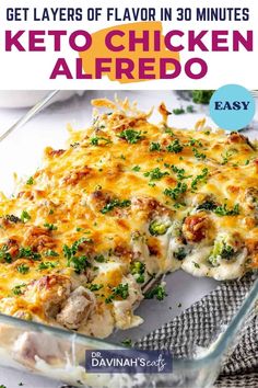 Keto Desserts Keto Chicken Alfredo With Broccoli, Chicken Alfredo With Broccoli, Keto Chicken Alfredo, Alfredo With Broccoli, Keto Alfredo, Homemade Chicken Alfredo, Alfredo Casserole, Keto Alfredo Sauce, Chicken Alfredo Casserole