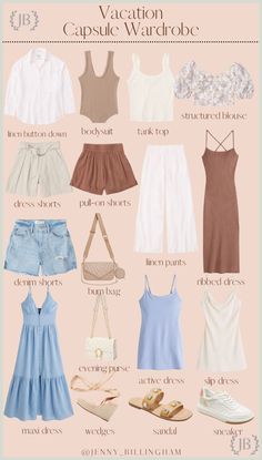 Mediterranean Women Style, Women From Spain, Parisian Capsule Wardrobe Summer, Summer Basics 2024, Honeymoon Capsule Wardrobe, 10 Day Vacation Outfits, Susannah Fisher Outfits, Chessie Parent Trap Outfit, Quiet Luxury Beach Outfit