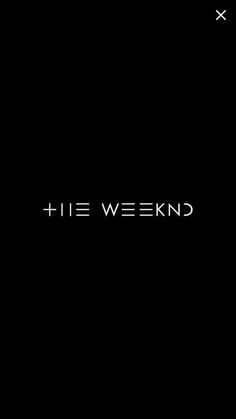 a black background with the words his weekend written in white