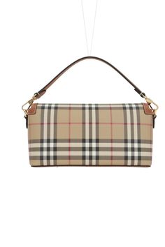 Burberry crossbody bag crafted from coated canvas with the iconic Burberry Check pattern and tan-colored smooth leather trims. It features gold-tone hardware, magnetic button closure on the flap, a removable handle and an adjustable/removable logoed fabric strap. The interior, lined in burgundy canvas, includes a card slot.Gender: WomenMaterial: 55%POLYURETHANE 25%POLYESTER 20%COTTONColor: BRIAR BROWNMade in: ITProduct ID: 8092048A9534*Import tax/duty will be calculated at checkout (If applicabl Burberry Crossbody Bag, Fabric Strap, Check Pattern, Tan Color, Burberry Bag, Smooth Leather, Leather Trims, Burberry, Crossbody Bag