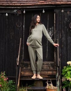 maternity, maternity joggers, bump band, over bump, stretch, soft, pockets, cuffed, matching hoodie, khaki, atticus, tracksuit Maternity Loungewear, Lounge Wear Maternity Shoot, Maternity Tracksuit Outfit, Maternity Tracksuit, Maternity Sweatshirt, Atticus, Nightwear, Jogging, Lounge Wear