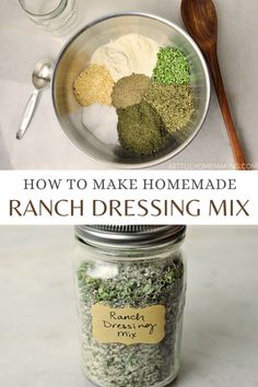 how to make homemade ranch dressing mix