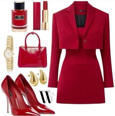 Follow my Pinterest Girlie Clothes, Rich Aunt, Luxury Transportation, Elegant Wardrobe, Cute Professional Outfits, Red Outfits, Outfits Female, Work Fits, Fashion Capsule Wardrobe