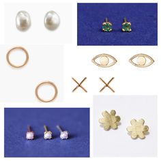 The 8 Pieces of Timeless Jewelry You Should Buy in Your Twenties - College Fashion Emerald Studs, Studs Gold, Timeless Jewelry, College Fashion, Pearl Studs, The 8