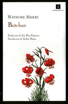 a book cover with red flowers and green leaves on the bottom right hand corner, in spanish