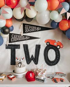 2nd Birthday Party Themes, Race Car Birthday, Cars Birthday Parties, Chandler Bing