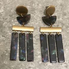 Step Outside With These Geometric Dangle Earrings, That’ll Look Good Dressed Up, Or Even A More Casual Look. Gold Dangle Earrings, Catherine Malandrino, Geometric Jewelry, Gold Earrings Dangle, Casual Look, Casual Looks, Nice Dresses, Dangle Earrings, Jewelry Earrings