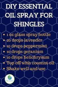 Oils For Shingles, Shingles Pain Relief, Detox Kur, Essential Oil Spray, Diy Essentials