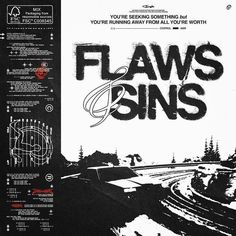 an advertisement for the movie's title, claws and sinis on a black background