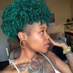 NATURAL HAIRSTYLES Archives - Black Hair Information Short Green Hair, Medium Natural Hair Styles, Big Natural Hair, Shaved Hair Women, Fine Natural Hair, Change Your Style, Tapered Natural Hair, Natural Hair Cuts