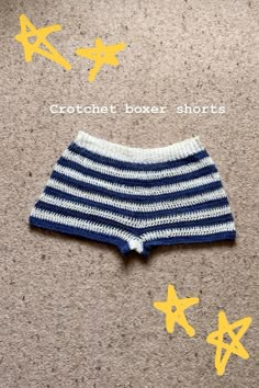 the crochet boxer shorts pattern is easy to make