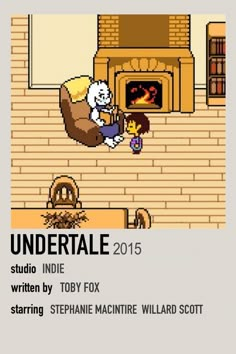 an advertisement for the nintendo game undertale