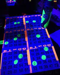 glow in the dark table with numbers on it