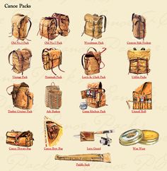 an image of different types of backpacks