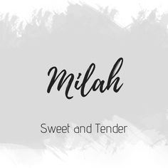 the name miah written in black ink on a white and gray background with brush strokes