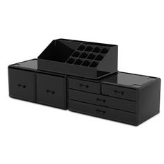 an office desk with three drawers and one drawer