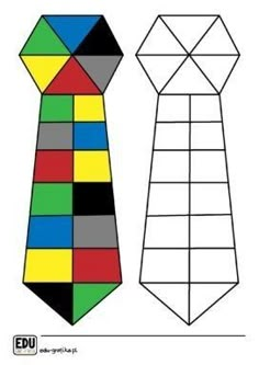 an image of a tie made out of blocks