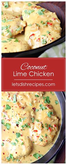 creamy coconut lime chicken is an easy and delicious dinner that's ready in under 30 minutes