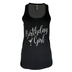 MISS POPULAR Birthday Tank Top for Women with Chest Print| Glitter Birthday Girl, Queen, Squad, Its My Birthday | Sizes S-3XL (US, Alpha, XX-Large, Regular, Regular, Birthday Girl - Rose Gold) Size: XL.  Color: Black.  Gender: female.  Age Group: adult. Birthday Tanks, Glitter Birthday, Tank Top For Women, Glitter Girl, Summer Tank, Basic Shirts, Top For Women, Its My Birthday, Rose Gold Color