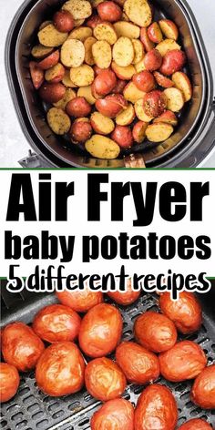 air fryer baby potatoes are so easy to make