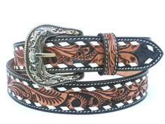 "WE USE FINEST QUALITY REAL TOP GRAIN COWHIDE LEATHER: Our western belt is made of genuine full grain cowhide leather with hand tooled craft leather design, also ensures a long-lasting wearing and durability. Each belt is a width of 1.5 inches. Our belts fit well for jeans or casual pants. SIZING: 1.5\" (40mm) wide genuine leather strap are available in different sizes. For a perfect fit please order belt that is one size larger than your current pant(Waist) size. EASY TRIM TO FIT: The buckle is Removeable and belt has 5 holes for plenty of room for adjustments Easy to tighten and release. WARM TIP: Please order one size larger than your waist/pants size. For example if your waist size is 40 inch, select size 42 (waist 40). WESTERN DESIGN AND THEME: This western belt featuring hand tooled Womens Western Belts, Country Belt Buckles, Western Belts For Women, Country Belts, Western Pants, Foto Cowgirl, Belts And Buckles, Custom Leather Belts, Cowgirl Accessories