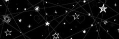 stars and lines are arranged in the shape of hearts