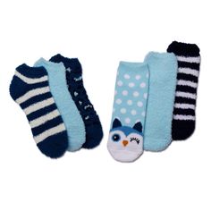 Nwt Secret Treasures Cozy Socks Shoe Size 4-10 2 Packs / 6 Pairs Comfortable Soft Blue Socks, Soft Comfortable Blue Socks, Soft Blue Comfortable Socks, Comfortable Blue Socks For Winter, Comfortable Blue Winter Socks, Casual Blue Super Soft Socks, Cute Blue Socks For Stocking Stuffers, Soft Blue Casual Socks, Casual Soft Blue Socks