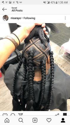 Pineapple Braids, Big Braid Styles, Latest Hair Braids, Eva Hair, Black Kids Braids Hairstyles, Parting Hair, Two Braid Hairstyles, Braided Cornrow Hairstyles, Hair Twist Styles