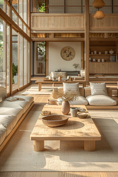 japandi interiors, japandi living room, japandi home decor, interior design, living room inspo, earthy living room Japandi Living Room Design, Japanese Living Room, Japandi Living Room, Japandi Interior Design, Japanese Home Design, Japandi Interiors, Japandi Living, Japandi Design, Japandi Interior