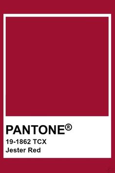 the pantone color is red and white