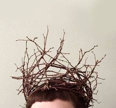 God Of Animals, Twig Crown, Nature Crown, Woodland Crown, Diy Crown, Head Wreath, Beltane, Nature Crafts, Samhain