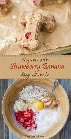 homemade strawberry banana oatmeal in a bowl