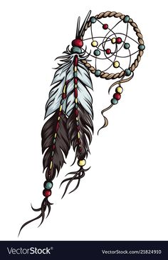 Native Indian Tattoo Design, Native American Feathers Drawing, Feather Art Drawing, Native American Feather Tattoo, Dreamcatcher Drawing, American Drawing, Infinity Tattoo With Feather