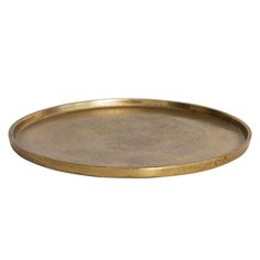 a gold tray with a white background