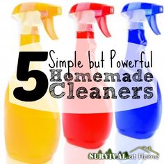 5 simple but powerful homemade cleaners that are easy to use and great for cleaning