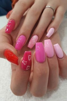 41 Cute Valentine's Day Nail Ideas for 2020 Page 4 of 4 StayGlam Valentines nails, Vday Vday Nails, Nails Dip, Valentine's Ideas, February Nails, Nail Designs Valentines, Nails Aesthetic, Nails Pink, Nails Gel, Dipped Nails