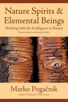 two wooden logs with the words nature spirits and element beings working with the intelligent nature