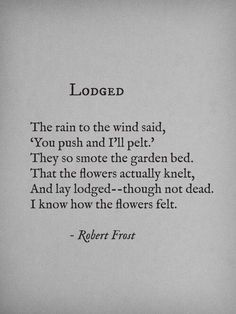 an old poem written in black and white with the caption'i looked the rain to the wind said, you push and i'll'll pick