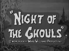 night of the ghouls title screen