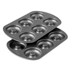 three metal pans stacked on top of each other