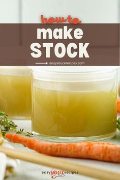 Yellow stock in a glass container. Bone Broth Beef, How To Make Stock, Ham Stock, Turkey Bone Broth, Best Sauce Recipe, Stock Recipes, Homemade Chicken Stock, Turkey Stock, Beef Stock