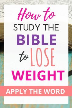 You know the scriptures have wisdom for everyday life but what about a weight loss Bible Study? Learn the truth of God's Word for your health and fitness and walk in new life with this simple, 6-step process. Your diet will never be the same! Study The Bible, Bible Study Tips, How To Study, Makanan Diet, To Study