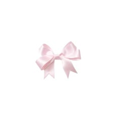 a pink bow on a white background