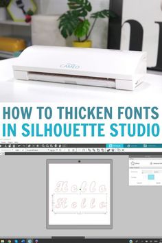 how to thicken font in silhouette studio