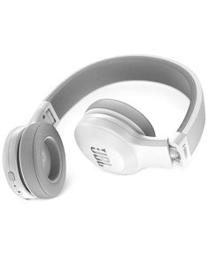 an image of headphones that are on display in the white background, with one earphone attached to it