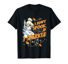 PRICES MAY VARY. Officially Licensed Disney Peter Pan Apparel for Women - Men - Youth - Toddler; Peter Pan T-Shirt; Holiday; Seasonal; Christmas; Vintage; Disneyland; Disney+; Disney Plus; Disney World; Halloween; Captain Hook; Pirate; Tinker Bell; Fairy; Neverland 18TINK00085A Lightweight, Classic fit, Double-needle sleeve and bottom hem Tinkerbell Halloween, Tinkerbell Shirt, Peter Pan Tinkerbell, Peter Pan And Tinkerbell, T Shirt Costumes, Disney Tshirts, Halloween Tees, Great T Shirts, Personalized T Shirts